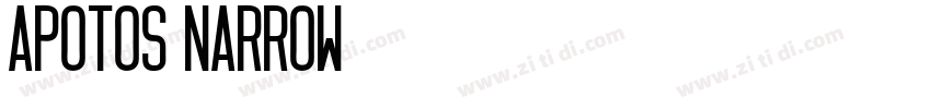 apotos narrow字体转换